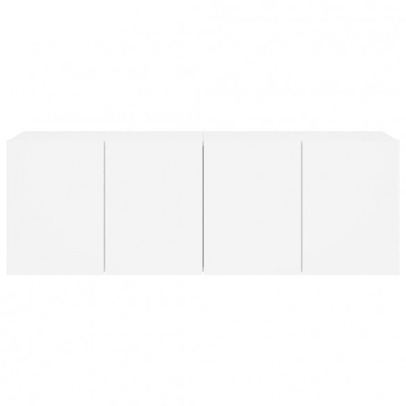 Meubles TV muraux 2 pcs blanc 60x30x41 cm