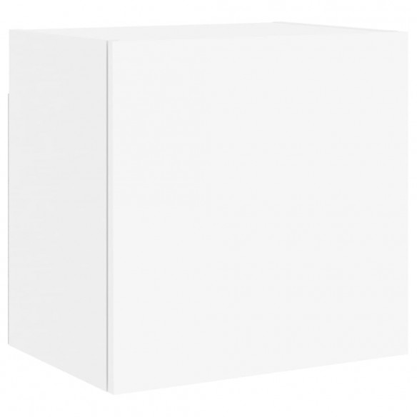 Meuble TV mural blanc 40,5x30x40 cm bois d'ingénierie