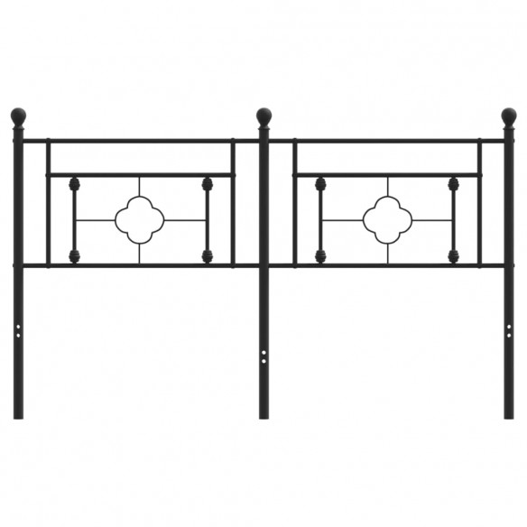 Tête de lit métal noir 150 cm