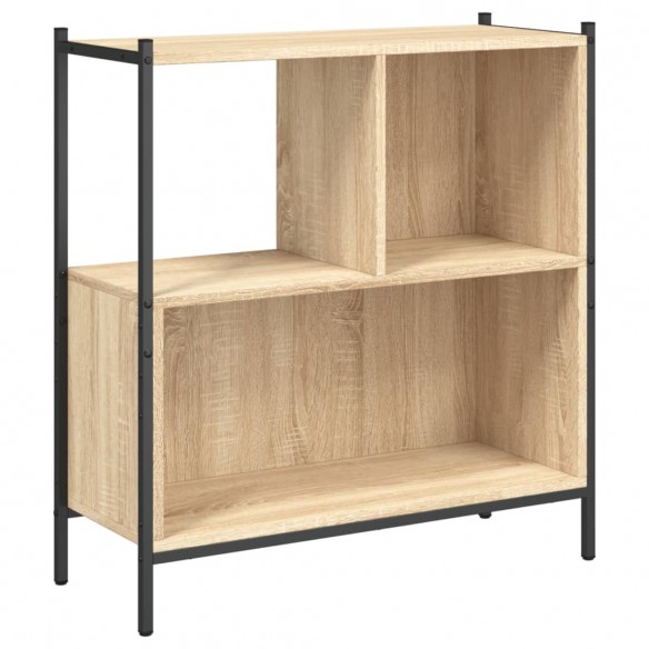 Bibliothèque chêne sonoma 72x28x77,5 cm bois d'ingénierie