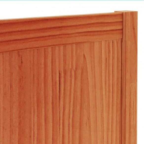 Tête de lit cire marron 100 cm bois massif de pin