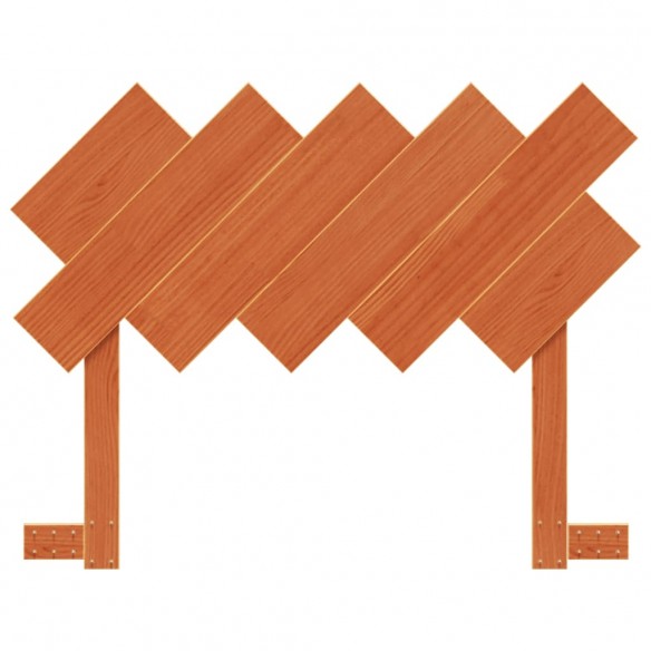 Tête de lit cire marron 100 cm bois massif de pin