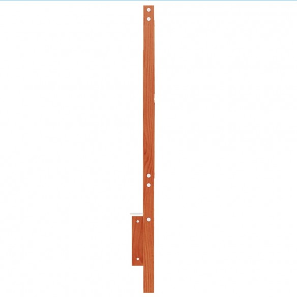 Tête de lit cire marron 135 cm bois massif de pin