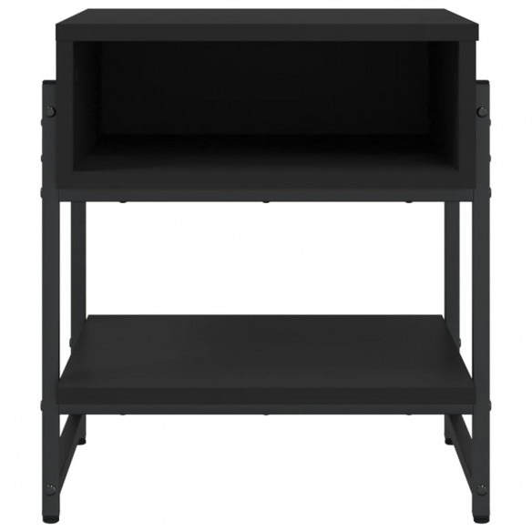 Table basse noir 40x40x45 cm bois d'ingénierie