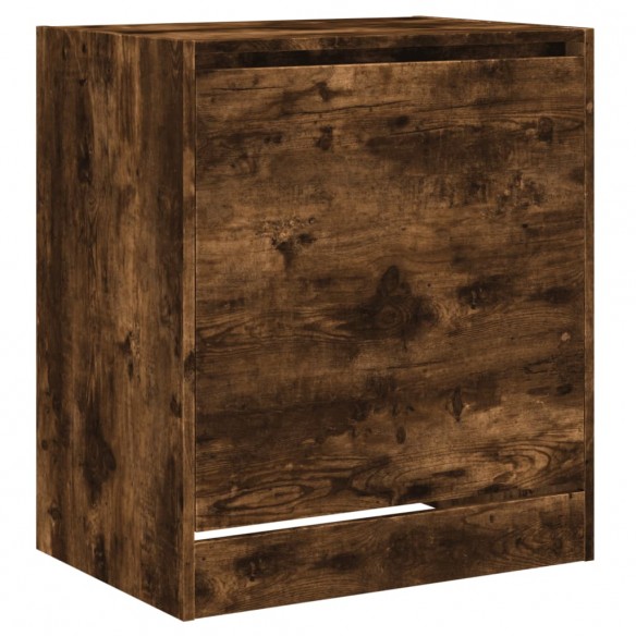 Armoire à chaussures chêne fumé 60x42x69 cm bois d'ingénierie