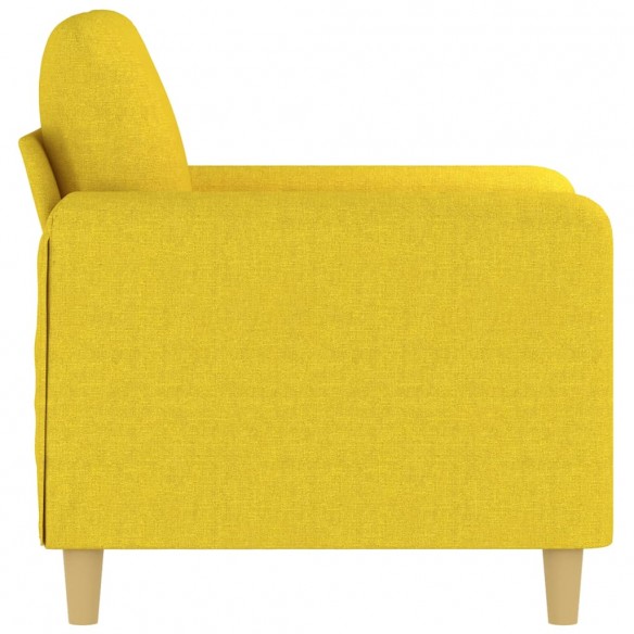 Fauteuil Jaune clair 60 cm Tissu