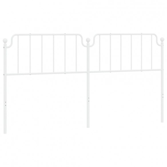 Tête de lit métal blanc 200 cm