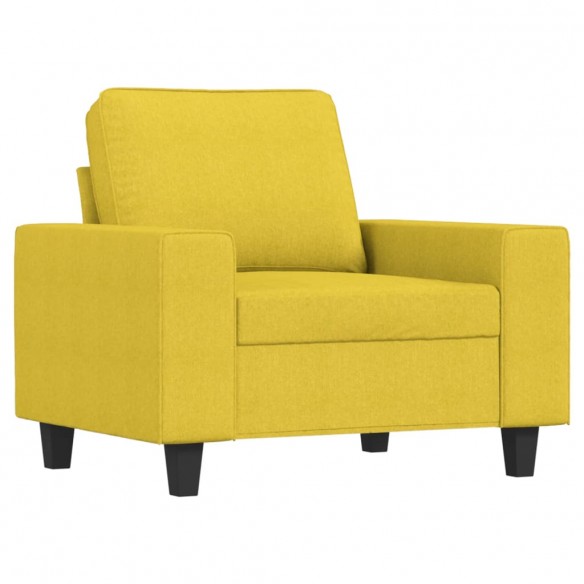 Fauteuil Jaune clair 60 cm Tissu