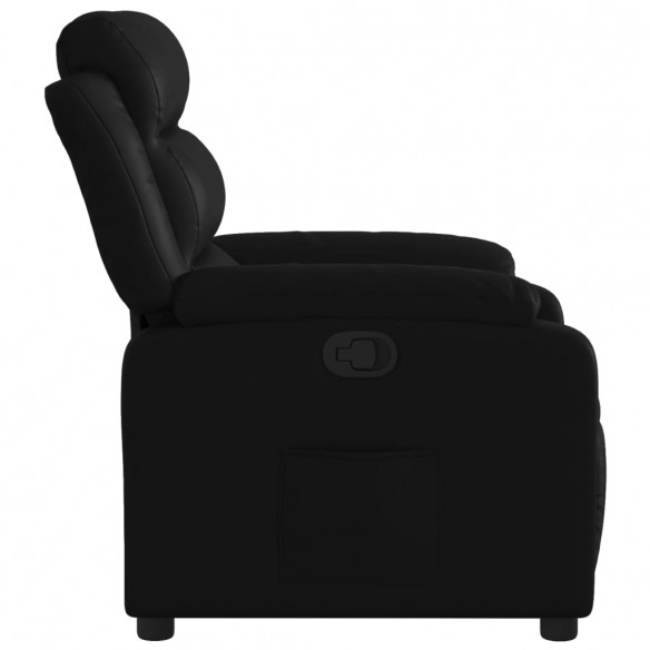 Fauteuil inclinable Noir Similicuir