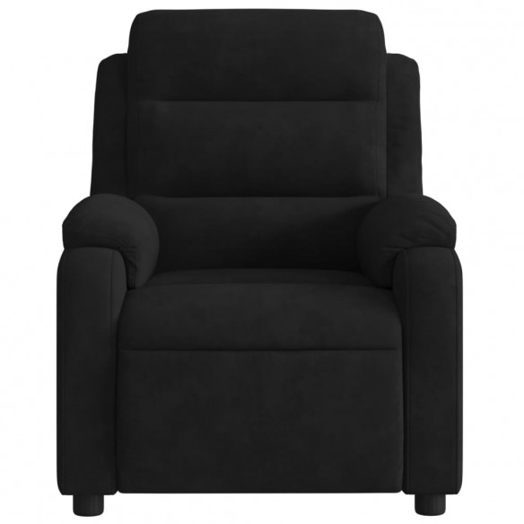 Fauteuil de massage inclinable noir velours