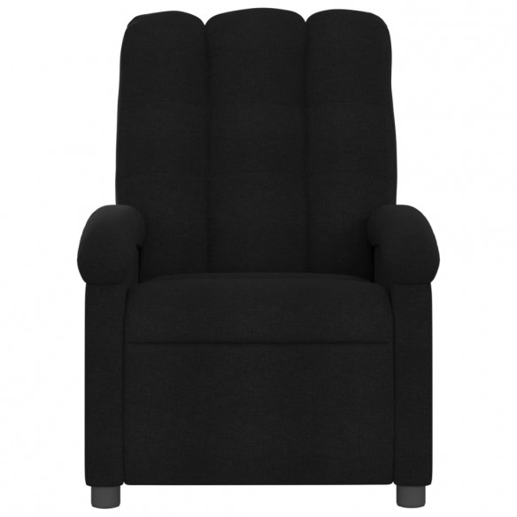 Fauteuil inclinable électrique Noir Tissu