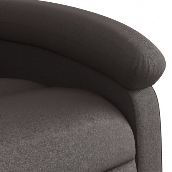 Fauteuil de massage inclinable électrique marron foncé