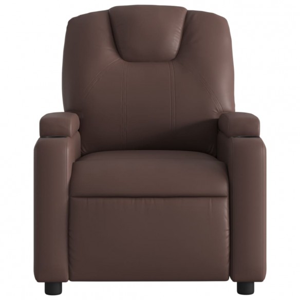 Fauteuil inclinable électrique Marron Similicuir