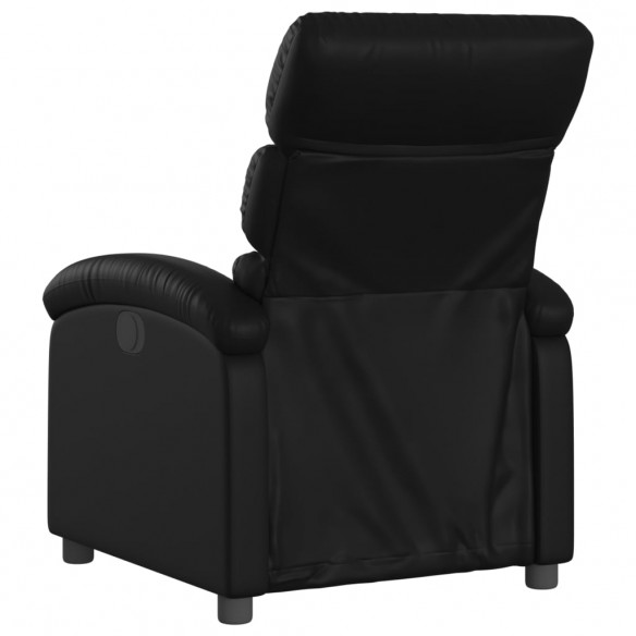 Fauteuil inclinable électrique Noir Similicuir