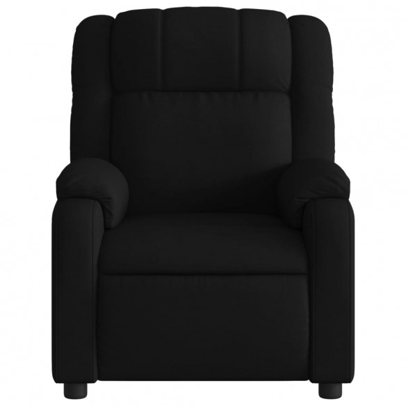 Fauteuil de massage inclinable électrique Noir Tissu