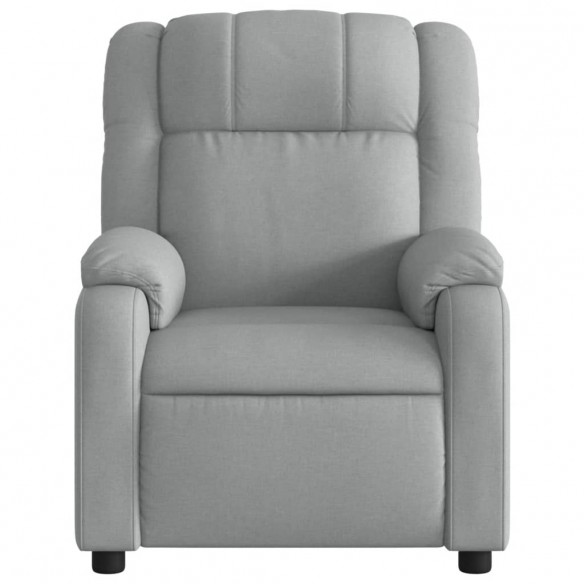 Fauteuil inclinable électrique Gris clair Tissu