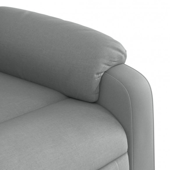 Fauteuil inclinable électrique Gris clair Tissu