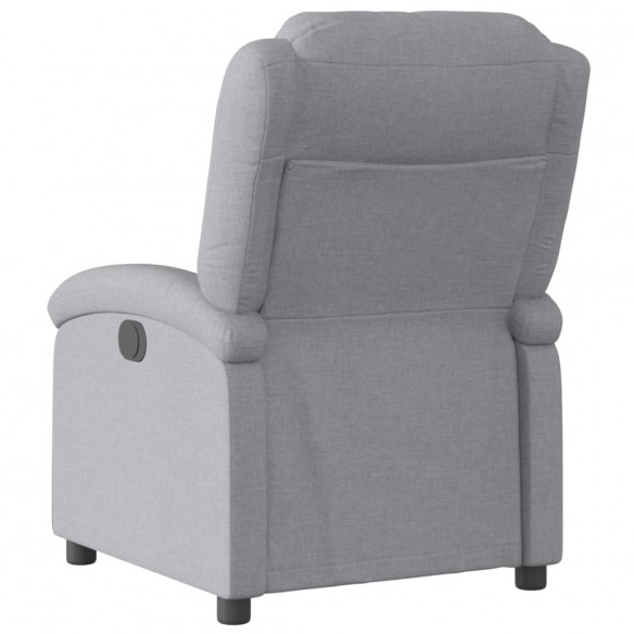 Fauteuil inclinable électrique Gris clair Tissu