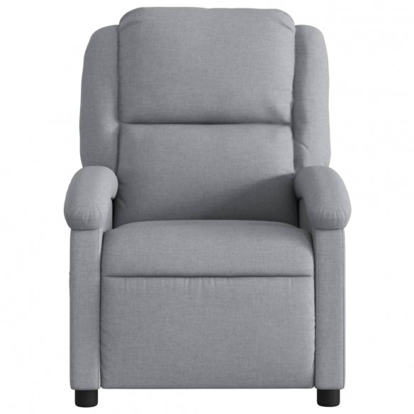 Fauteuil inclinable électrique Gris clair Tissu