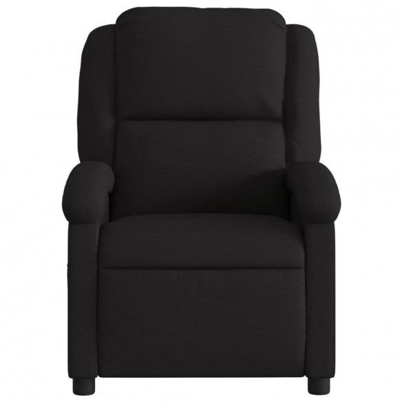 Fauteuil inclinable électrique Noir Tissu