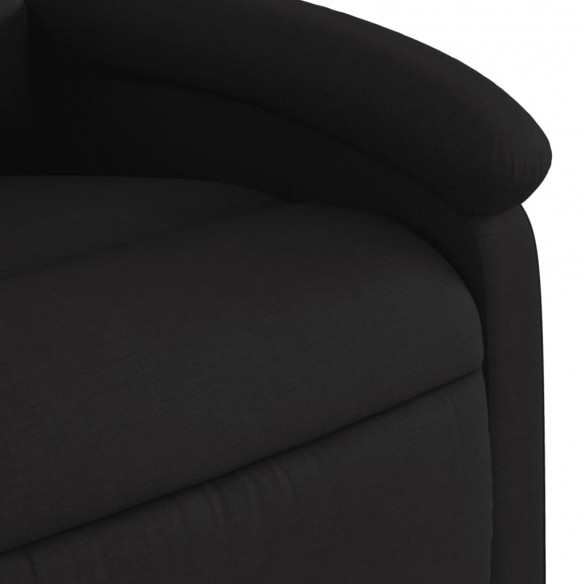 Fauteuil inclinable électrique Noir Tissu