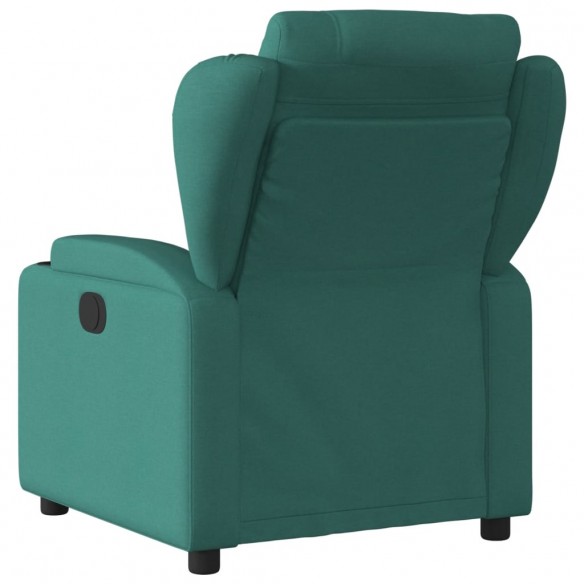 Fauteuil inclinable électrique Vert foncé Tissu