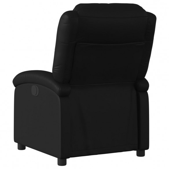 Fauteuil inclinable électrique Noir Similicuir