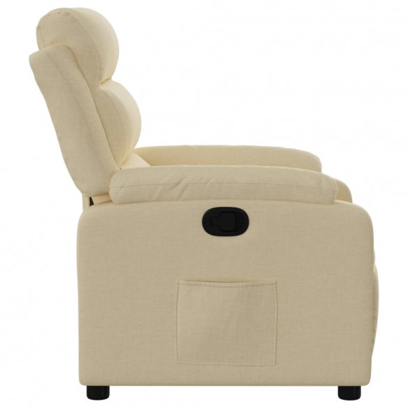 Fauteuil inclinable Crème Tissu