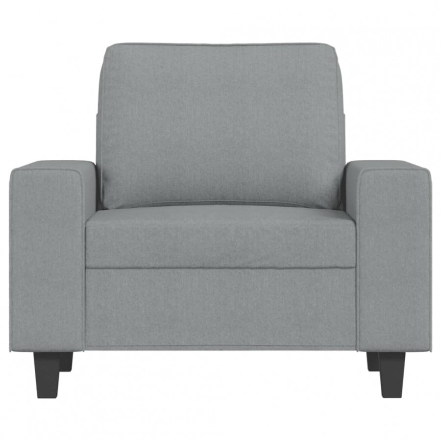 Fauteuil Gris clair 60 cm Tissu