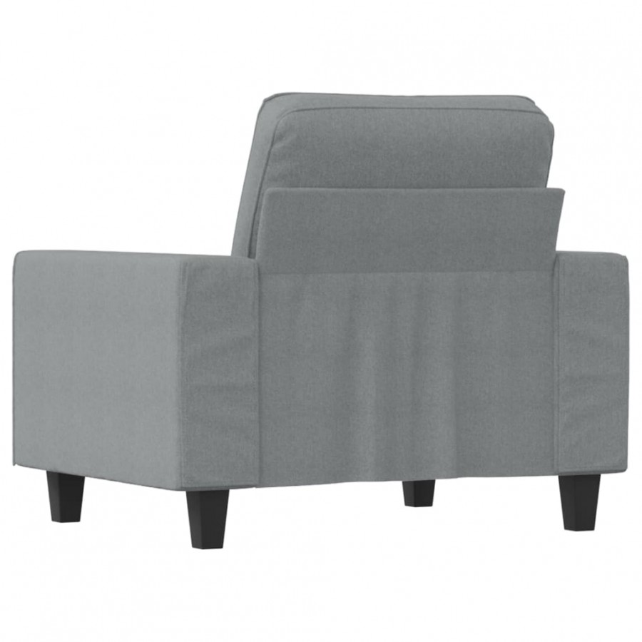 Fauteuil Gris clair 60 cm Tissu
