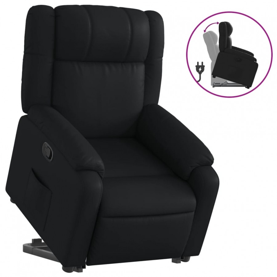 Fauteuil inclinable Noir Similicuir Fauteuil inclinable Noir Similicuir