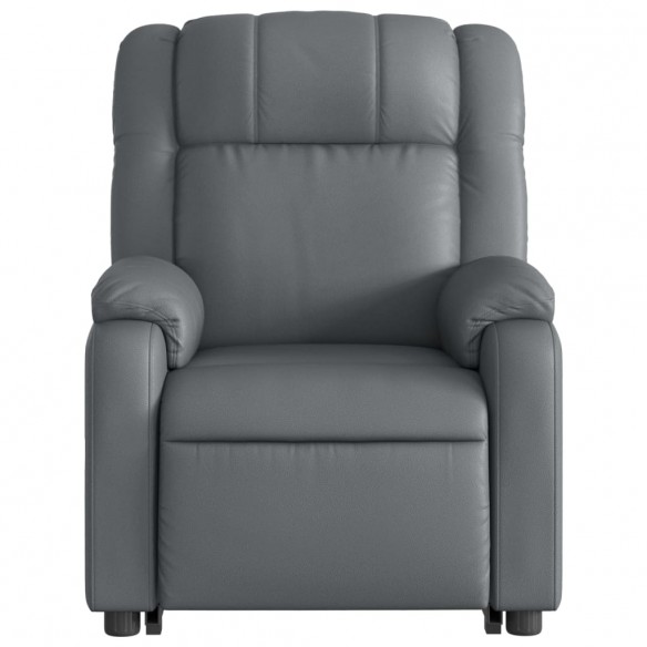 Fauteuil inclinable électrique gris similicuir