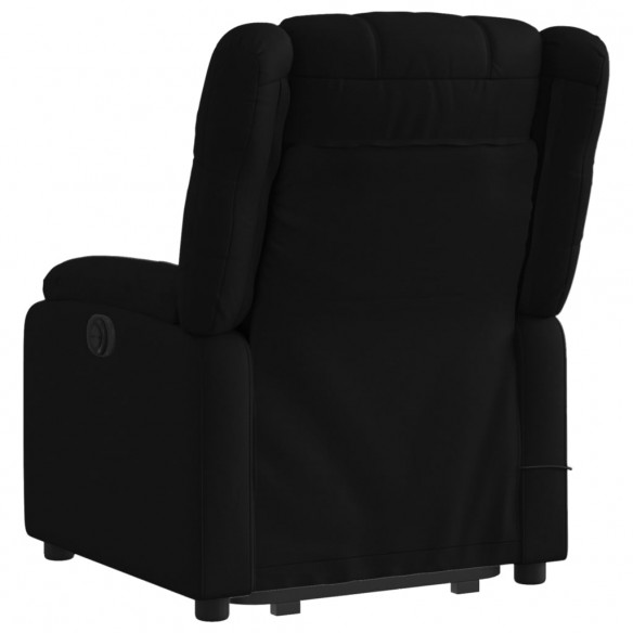 Fauteuil de massage inclinable Noir Tissu