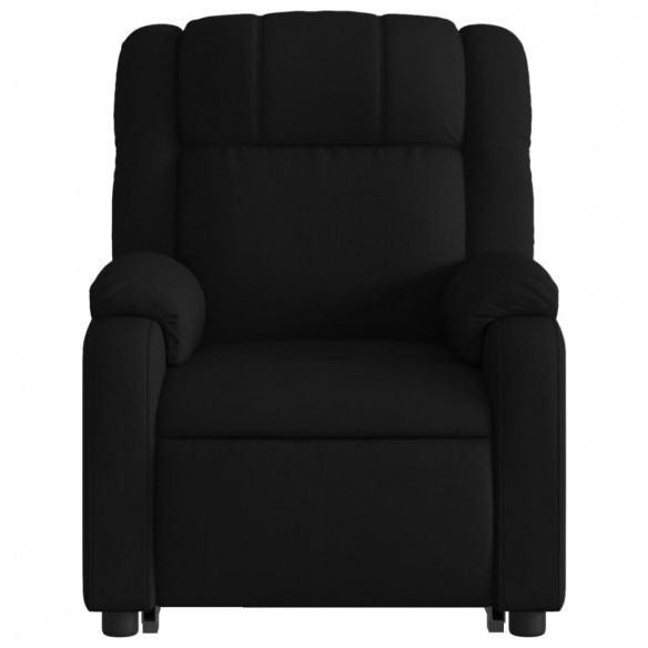 Fauteuil de massage inclinable Noir Tissu