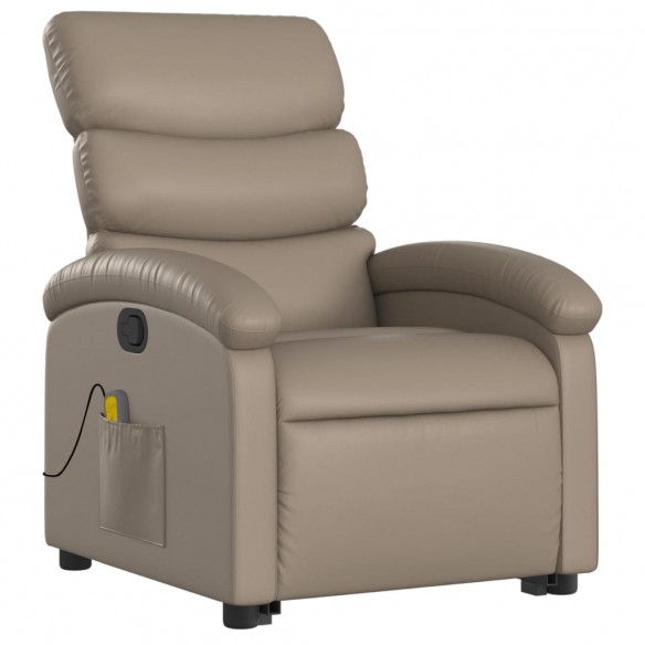 Fauteuil inclinable de massage Cappuccino Similicuir