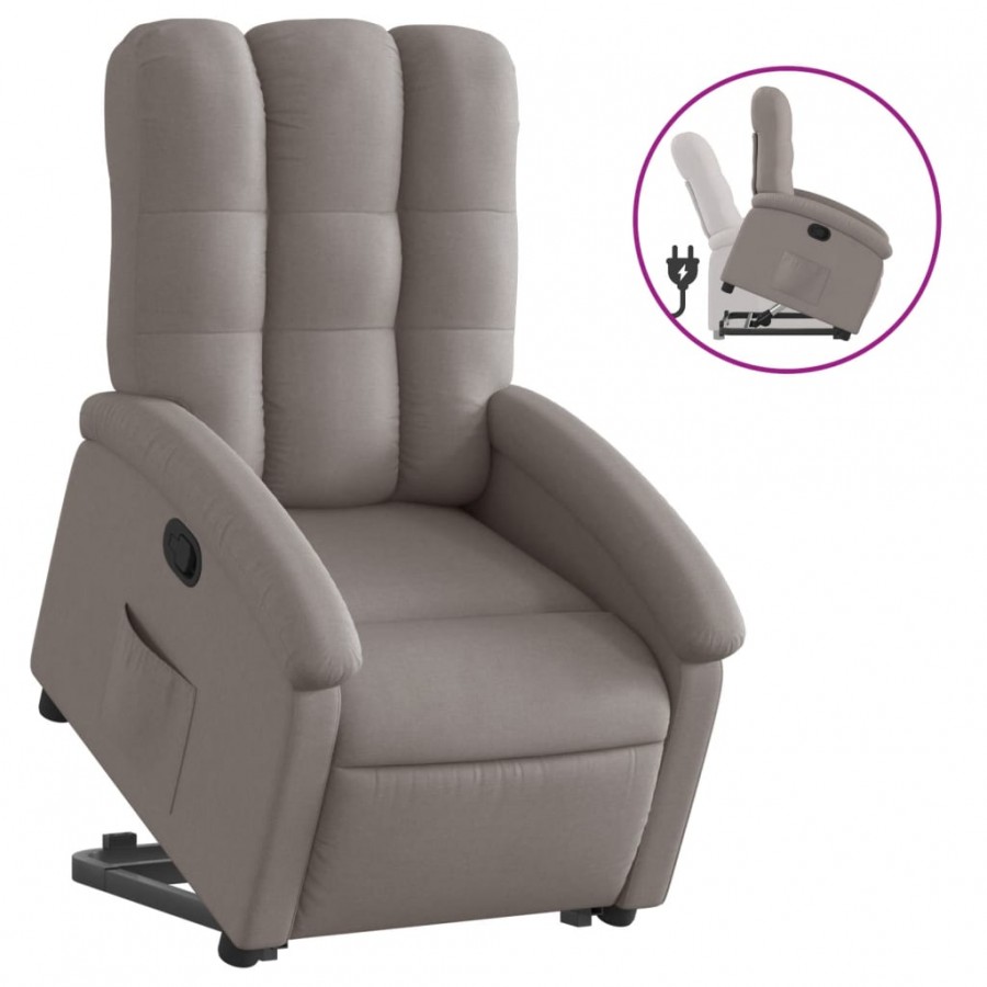 Fauteuil inclinable taupe tissu Fauteuil inclinable taupe tissu