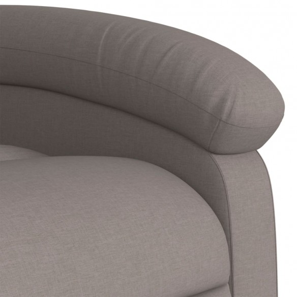 Fauteuil inclinable taupe tissu