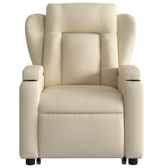 Fauteuil inclinable Crème Tissu