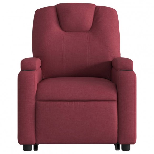 Fauteuil inclinable de massage Rouge bordeaux Tissu