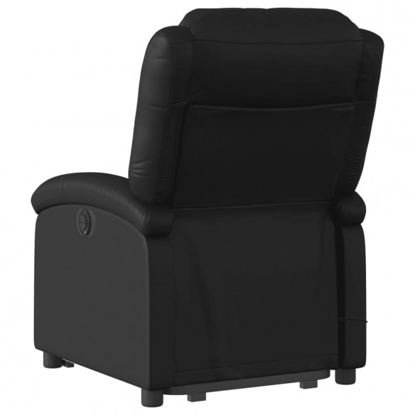 Fauteuil inclinable de massage Noir Similicuir