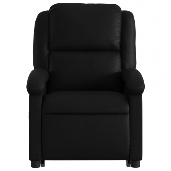 Fauteuil inclinable de massage Noir Similicuir