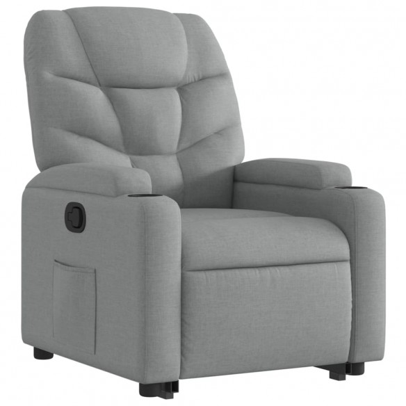 Fauteuil inclinable Gris clair Tissu