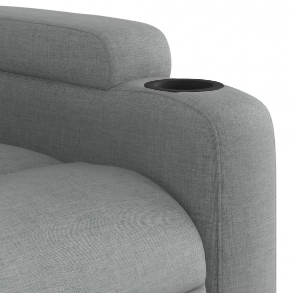 Fauteuil inclinable Gris clair Tissu