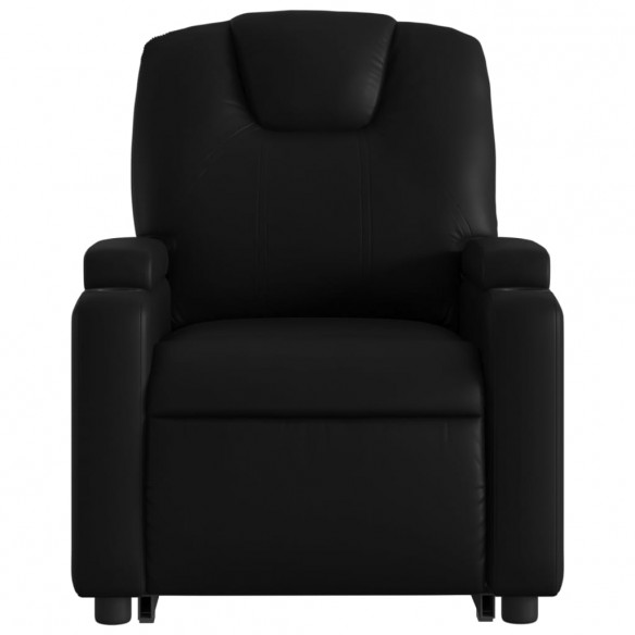 Fauteuil inclinable de massage électrique noir similicuir