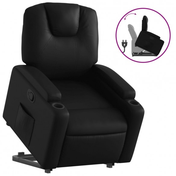 Fauteuil inclinable Noir Similicuir