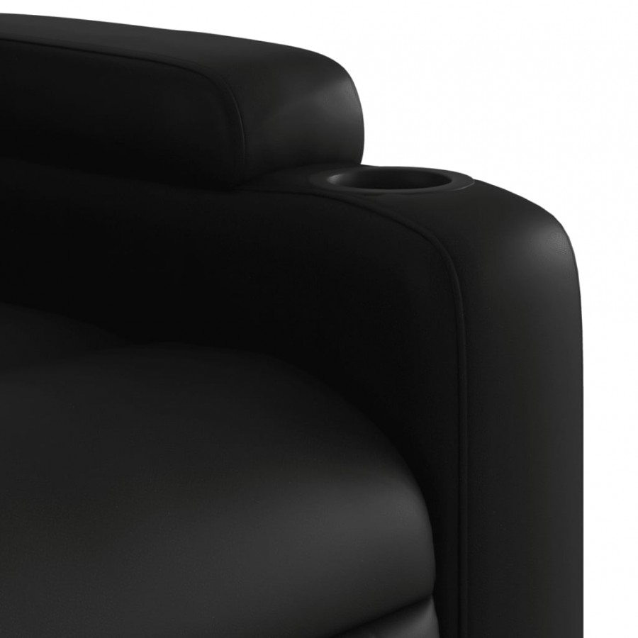 Fauteuil inclinable Noir Similicuir Fauteuil inclinable Noir Similicuir