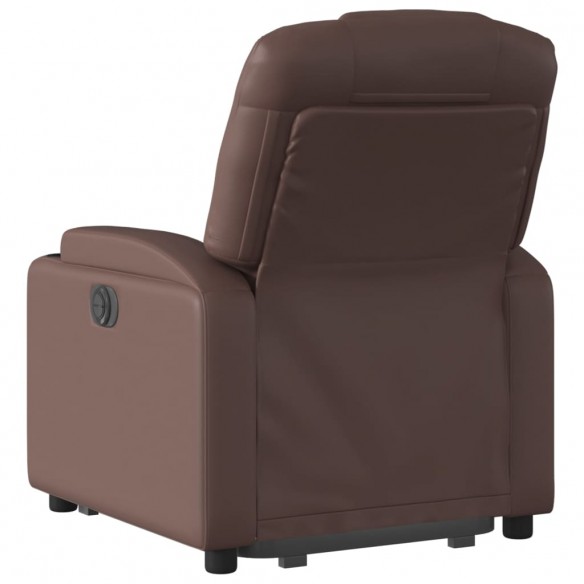 Fauteuil inclinable marron similicuir