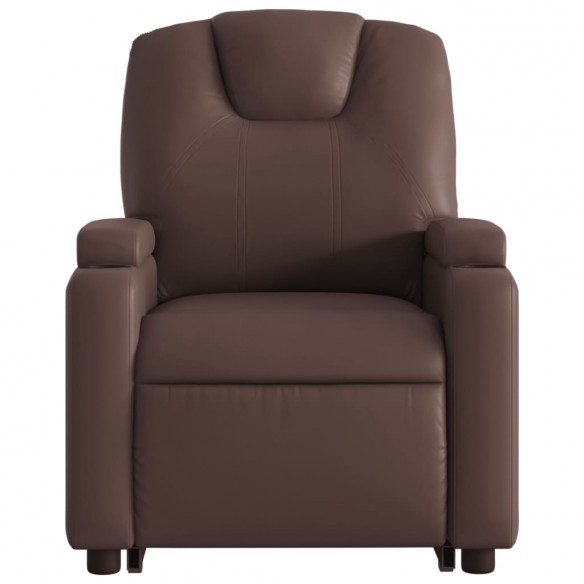 Fauteuil inclinable marron similicuir