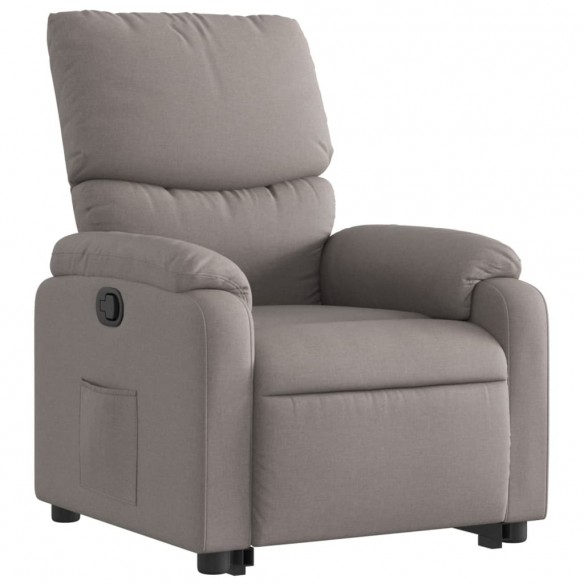 Fauteuil inclinable taupe tissu