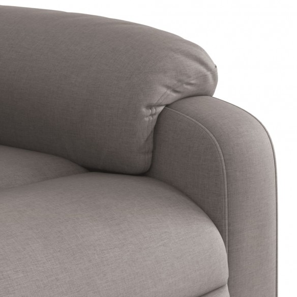 Fauteuil inclinable taupe tissu